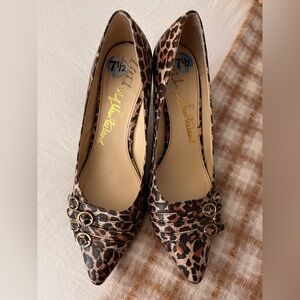 Kathy Van Zeeland Leopard Heels